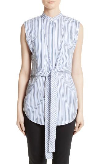 Women's Helmut Lang Apron Panel Shirt - Blue