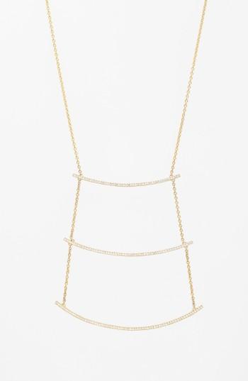 Women's Bony Levy 'prism' Three-row Diamond Pendant Necklace (nordstrom Exclusive)