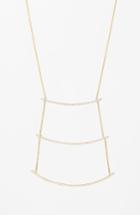 Women's Bony Levy 'prism' Three-row Diamond Pendant Necklace (nordstrom Exclusive)