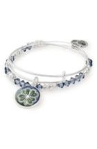 Women's Alex And Ani Four-leaf Clover Art Infusion Set Of 2 Bangles