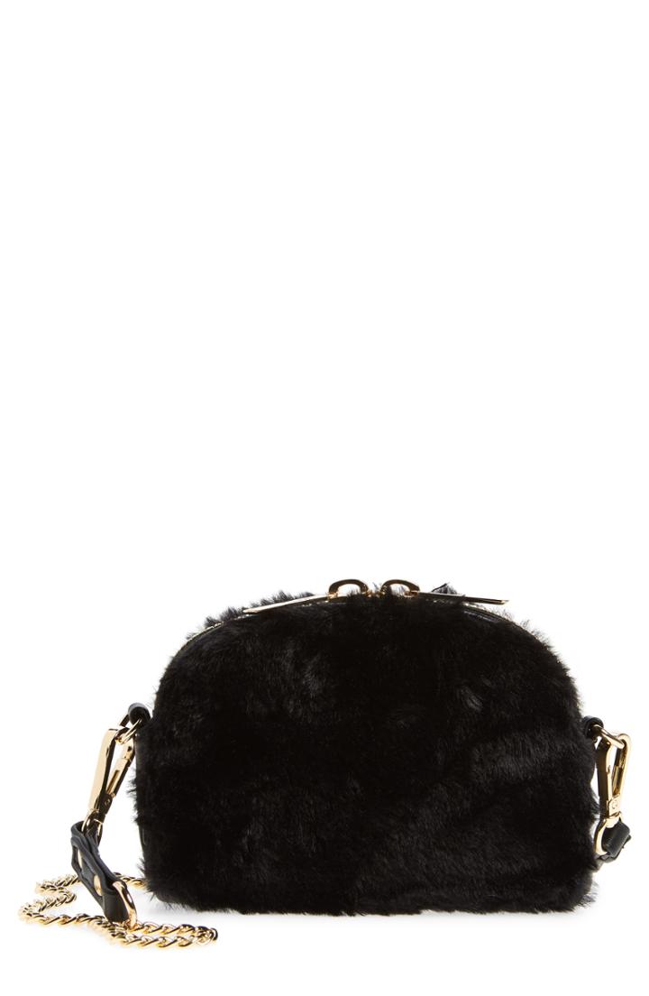 Mali + Lili Lana Faux Fur & Vegan Leather Belt Bag -