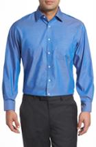 Men's Nordstrom Men's Shop Classic Fit Non-iron Solid Dress Shirt - 33 - Blue