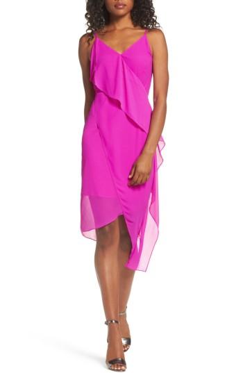 Women's Chelsea28 Asymmetrical Faux Wrap Dress - Purple