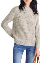 Women's Madewell Donegal Northfield Mockneck Sweater - White