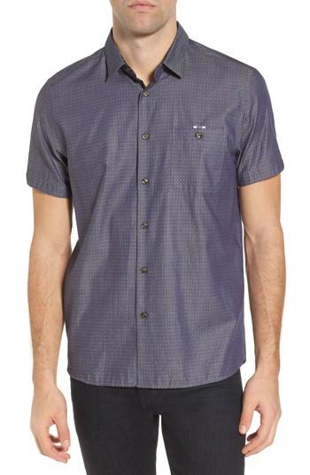 Men's Ted Baker London Eligant Denim Sport Shirt (s) - Blue