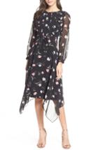 Women's Lenon Ruffle Yoke Midi Dress - Black