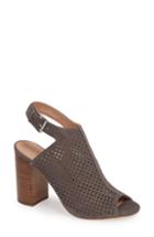 Women's Halogen Demi Perforated Shield Sandal M - Grey