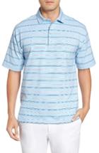Men's Bobby Jones Liquid Cotton Stripe Jersey Golf Polo