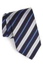 Men's Eton Stripe Silk Tie, Size - Blue