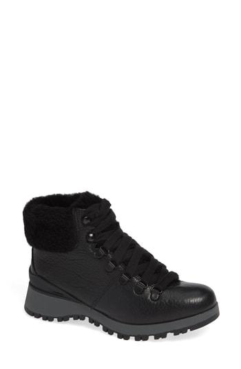 Women's Bionica Diablo Genuine Shearling Bootie M - Black
