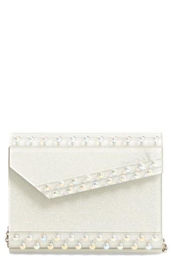 Jimmy Choo Candy Beaded Clutch - Beige