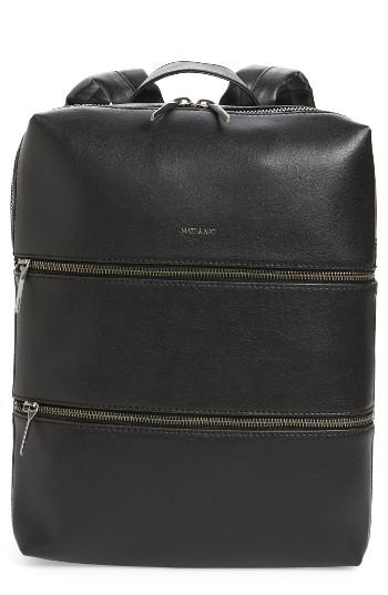 Matt & Nat Slate Faux Leather Backpack -