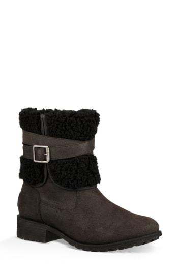 Women's Ugg Blayre Iii Faux Shearling Cuff Bootie M - Black