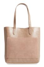 Sole Society Trish Faux Leather Tote - Beige