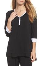 Women's Dkny Pajama Top - Black