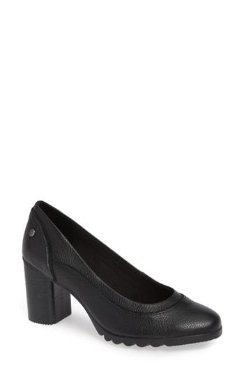 Women's Hush Puppies Spaniel Pump .5 M - Black