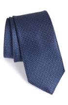 Men's John W. Nordstrom Micro Grid Silk Tie, Size - Blue