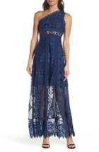 Women's Foxiedox Juliet One-shoulder Lace Gown - Blue