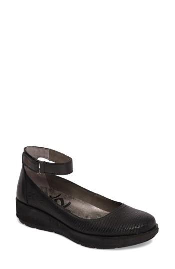 Women's Otbt Scamper Ankle Strap Wedge .5 M - Black