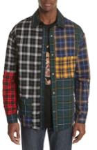Men's Lanvin Reversible Patchwork Plaid Jacket Eu - Black
