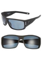 Men's Costa Del Mar Cape 66mm Polarized Sunglasses - Matte Black/ Gray