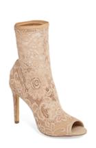 Women's Charles By Charles David Imaginary Lace Sock Bootie .5 M - Beige