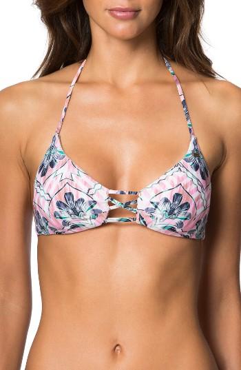 Women's O'neill Starlis Triangle Bikini Top - Pink