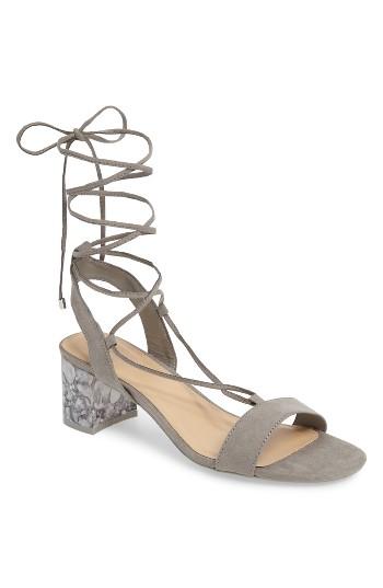 Women's Topshop Daisy Wrap Sandal .5us / 35eu - Grey