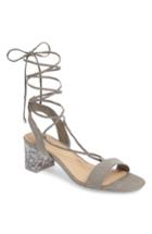 Women's Topshop Daisy Wrap Sandal .5us / 35eu - Grey