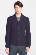 Men's Rag & Bone Standard Issue 'avery' Shawl Collar Cardigan - Blue