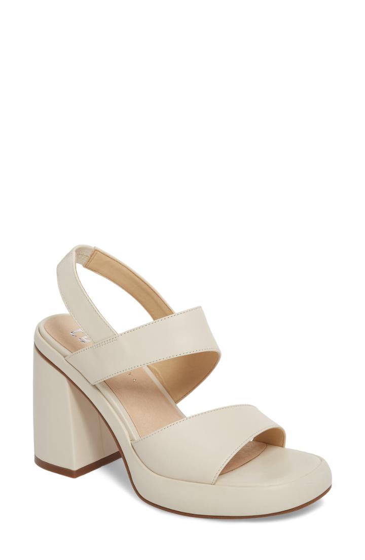 Women's E8 By Miista Block Heel Sandal .5us / 37eu - White