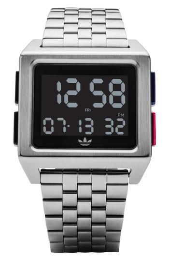 Women's Adidas Archive Digital Bracelet Watch, 36mm