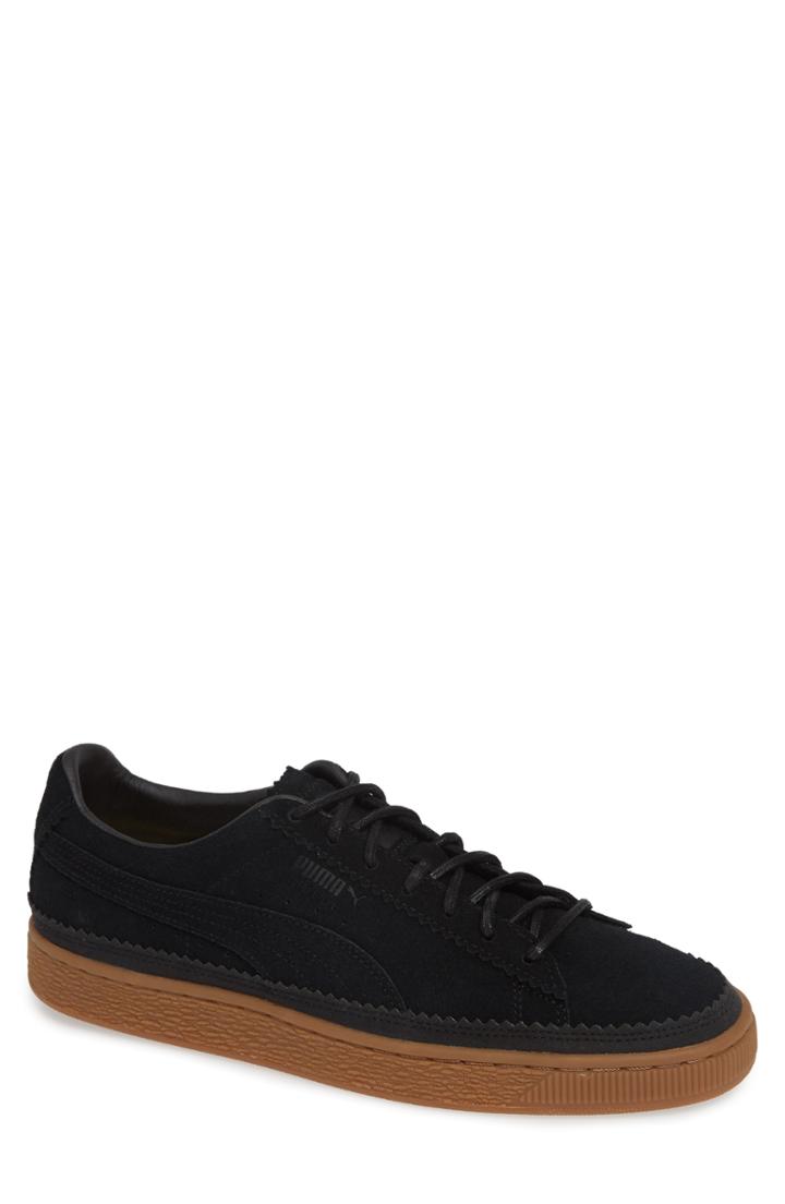Men's Puma Suede Sneaker M - Black