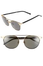 Women's Linda Farrow 54mm 22 Karat Gold Trim Sunglasses -