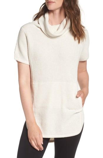 Women's Ugg 'selby' Turtleneck Cotton Knit Pullover - Beige