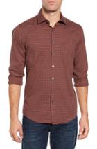 Men's Rodd & Gunn Halls Corner Check Sport Shirt, Size - Red