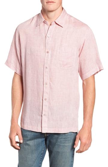 Men's Tori Richard Classic Fit Linen Sport Shirt - Red