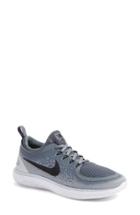 Women's Nike Free Rn Distance 2 Running Shoe .5 M - Grey