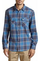 Men's Brixton Bowery Flannel Shirt, Size - Blue