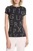 Women's Ted Baker London Giia Unity Floral Print Tee - Black