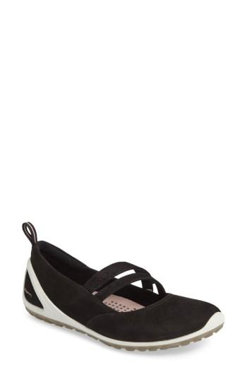 Women's Ecco 'biom Lite' Mary Jane -5.5us / 36eu - Black