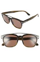 Men's Tom Ford Holt 54mm Sunglasses - Shiny Green Havana/brown
