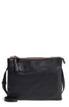 Sole Society Madden Faux Leather Pouch Crossbody Bag - Black