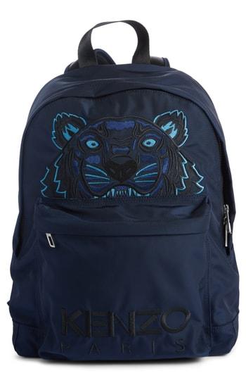 Men's Kenzo Tiger Backpack - Blue