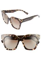 Women's Marc Jacobs 52mm Square Sunglasses - Dark Havana