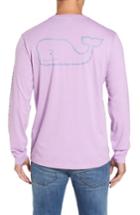 Men's Vineyard Vines Pocket Long Sleeve T-shirt, Size - Purple