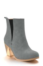Women's Shoes Of Prey Block Heel Chelsea Boot .5 B - Grey