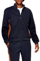 Men's Topman Domino Revere Zip Jacket - Blue