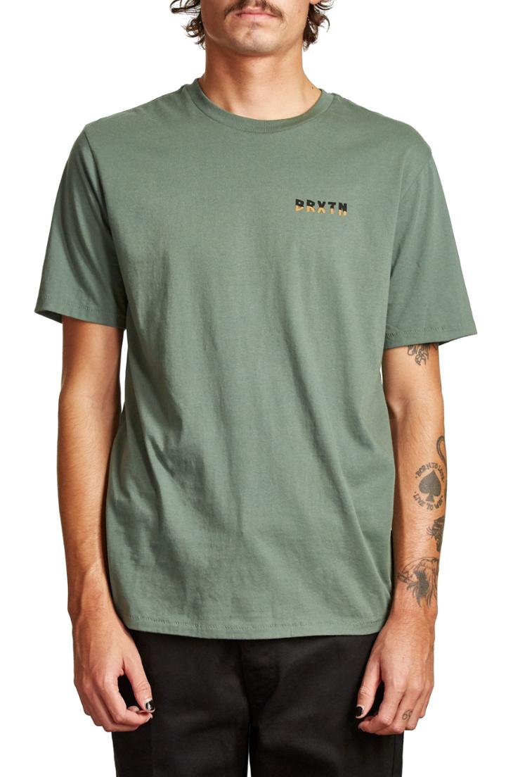 Men's Brixton Escalada T-shirt, Size - Green