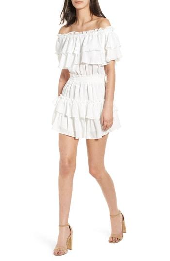 Women's Misa Los Angeles Giada Off The Shoulder Dress - White